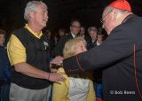 2013 Lourdes Pilgrimage - SUNDAY Cardinal Dolan Presents Malades Medals Pius X (62/71)